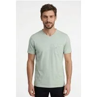 LERROS Kurzarmshirt Sommershirt mit V-Ausschnitt
