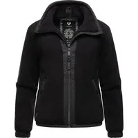 Ragwear Sweatjacke Nordicka Sportliche Kapuzenjacke mit Kunstleder-Elementen