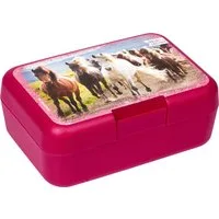 COPPENRATH DIE SPIEGELBURG Lunchbox Butterbrotdose Brotdose Pferde Pferdefreunde Schule Kiga Vesperdose, Kunststoff, (Set, 2-tlg., 1), stapelbar