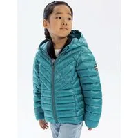 MINOTI Winterjacke Steppjacke mit Kapuze, im Metallic-Look Metallic-Look, trendiger Aufnäher, feste Kapuze