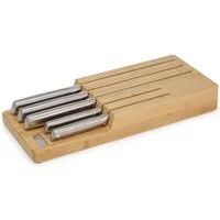 Joseph Joseph Messer-Set Elevate Steel Knives Bamboo Store (6-tlg), rutschfest, Bambus, japanischer Edelstahl