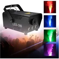 Clanmacy LED Discolicht Nebelmaschine steuerbar LED-Licht Hochzeit Halloween-Party, RGB LED-Lichteffekt mit 13 Farbmodi,Schnelle Aufheizzeit