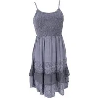 Guru-Shop Midikleid Besticktes indisches Boho Kleid, Sommerkleid,.. alternative Bekleidung