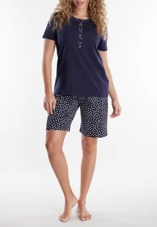 götzburg bodywear - Wäsche Weiblich blau-dunkel-punkte - Gr. - 38