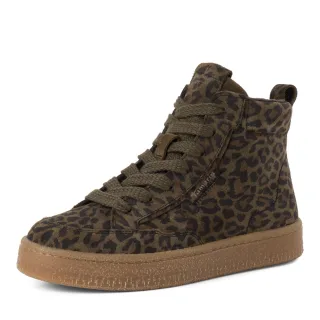 Tamaris - Da.-Stiefel olive leopard - Gr. - 39