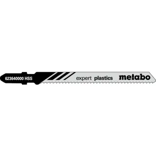 Metabo Stichsägeblätter expert plastics 74 / 2,0 mm HSS - 5 Stück - 623640000