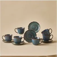 Karaca Teeservice Karaca Bryggen Reaktiv 250 Ml Teetasse Für 6 Personen