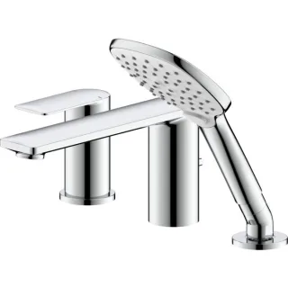 Bravat Milano Dreiloch-Wannenrandarmatur 3564482 chrom