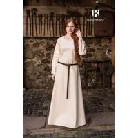 Burgschneider Ritter-Kostüm Mittelalter Kleid Typ Unterkleid Freya Natur M