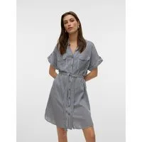 Vero Moda Hemdblusenkleid VMBUMPY SS SHORT SHIRT DRESS WVN GA NOOS Viskose, loose fit