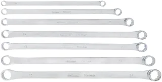 KS Tools CHROMEplus Doppel-Ringschlüssel-Satz, XL, 7-tlg - 518.0830