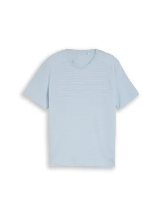 Tom Tailor - T-Shirt aus Baumwolle light blue grey - Gr. - XL