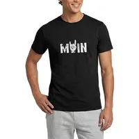 Spreadshirt T-Shirt Moin Rock n Roll Gruß Aus Dem Norden Musik Rocker Männer T-Shirt (1-tlg)