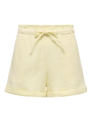 ONLY - ONLTHYRA SHORT STRING SHORTS CS WVN Transparent Yellow - Gr. - S