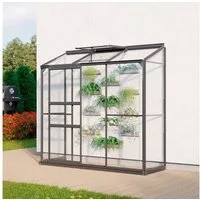 Vitavia Anlehngewächshaus Styx 1300, BxTxH: 65 x 192 x 182 cm, 3 mm Wandstärke