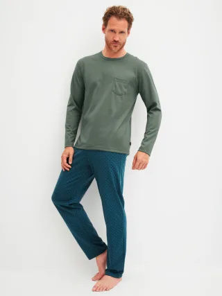 CALIDA - HERREN Pyjama laurel green - Gr. - L