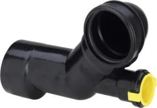 Viega Abzweig 8093, in DN100/80/50 Kunststoff schwarz 284503