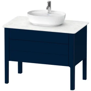 Duravit Luv Konsolenwaschtischunterbau bodenstehend Nachtblau Seidenmatt 938x570x743 mm - LU95690989 LU956909898