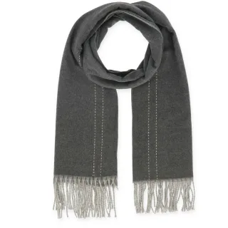 Halsüberkopf Accessoires - 65x200 Schal Uni Stitch grau - Gr. - OS