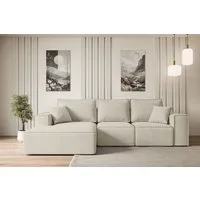 ALTDECOR Ecksofa SERRA-L-S, Couch mit Schlaffunktion, Wohnzimmer - Wohnlandschaft, Corner Sofa Bett Eckcouch Couch L-Form Schlafcouch Ausziehbar