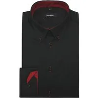 Huber Hemden Langarmhemd HU-0098 Button-Down Kragen, Regular Fit - gerader Schnitt, Made in EU!
