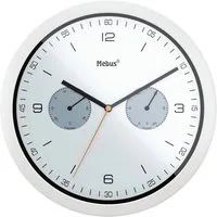 Mebus Wanduhr (mit Hygro- und Thermometer, Ø 26,5 cm)