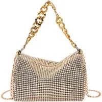 Zaewry Clutch Damen Glitzer Tasche, Elegante Tasche Abendtasche Hohe Kapazität, mit Reißverschluss Clutch CrossBody Bag Umhängetasche