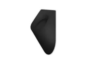JEE-O Urinal spülrandlos, schwarz matt, , 007-7003 007-7003