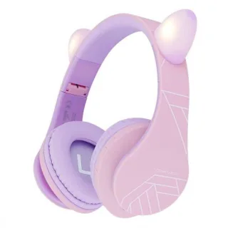PowerLocus P2 Kids Kinder- Kopfhörer lila/pink mit Ohren