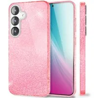 Nalia Smartphone-Hülle Samsung Galaxy S25 15,7 cm (6,2 Zoll), ShinePop / Glänzende Glitzer Hülle / Glamour Pailletten / Glitter Case