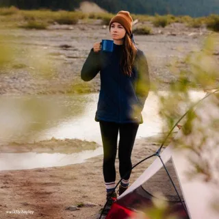 FeatherFree Steppjacke für Damen in Petite-Größe, Damen, size: petite, Blau, Polyester, by Lands' End