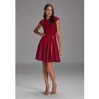 SWING Cocktailkleid Taillierte Passform mit ausgestelltem Rockteil