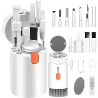 SURFOU Tastatur-Reinigungs-Set 20 in 1 Tastatur Reinigungsset mit Bürste Kopfhörer Reinigungsset, (für Laptop, Handys, Tastatur, Ohrhörer, Kamera), für AirPods 1/2/3/Pro, PC Reinigungsset Zubehör