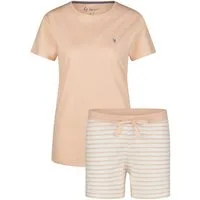 By Louise Shorty Moon Kiss (Set, 2 tlg., 2-teilig) Damen Pyjama kurz Shorty Baumwolle Kurzarm