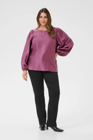 Langarm-Bluse KCrizza Langarm-Bluse Regular fit purple