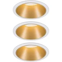 Paulmann LED Einbauleuchte Cole, Dimmfunktion, LED wechselbar, Warmweiß, Deckenspots, 3er Set