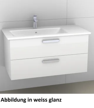 Artiqua 414 Waschtischunterschrank für Venticello 4134R1 Weiß Hochglanz Select, 414-WU2L-V110-7160-1 414-WU2L-V110-7160-125