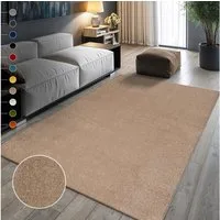 Sanat Teppich UNI, auch als Läufer und Rund, rechteckig, Höhe: 13 mm, robuster Kurzflorteppich, große Farbauswahl, Wohnzimmer, alle Räume
