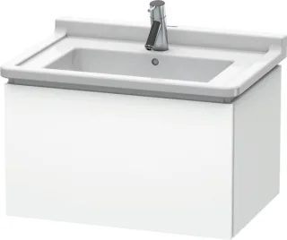 Duravit L-Cube Waschtischunterbau wandhängend Weiß Matt 670x469x408 mm - LC616401818 LC616401818