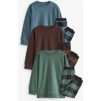 Next Pyjama Karierte Pyjamas aus Webstoff im 3er-Pack (6 tlg)