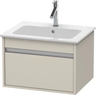 Duravit Ketho Waschtischunterbau wandhängend Taupe Matt 600x475x410 mm - KT641809191 KT641809191