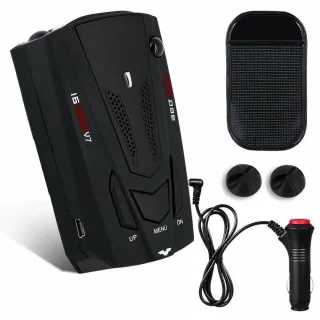 14.99 Voice Alert & Car Speed Alarm System with 360 Degree Detection Car Electronic Dog Vehicle Mobile Radar Speedometer