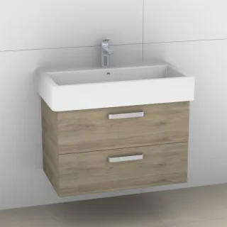 Artiqua 411 Waschtischunterschrank für Vero 045480 Sanremo Eiche quer NB, 411-WU2L-D19-7144-428 411-WU2L-D19-7144-428