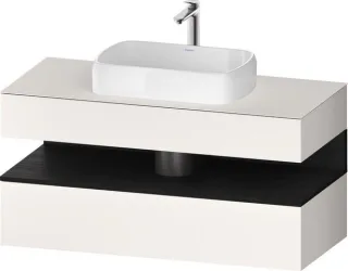 Duravit Qatego Konsolenwaschtischunterbau wandhängend Weiß Supermatt 1200x550x600 mm - QA47320168400 QA4732016840010