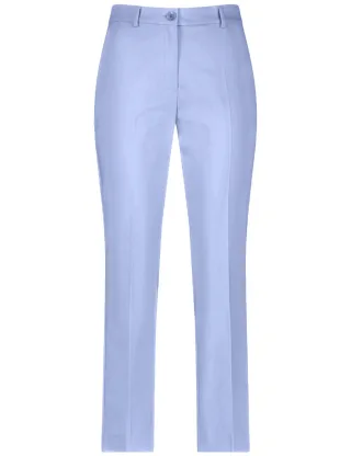 GERRY WEBER Collection - Bequeme Chino mit Saumschlitzen blau - Gr. - 48