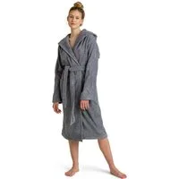 Möve Unisex-Bademantel Superwuschel Kapuze, ideal für Sauna & Spa, Hotelbademantel, Langform, Walkfrottier, Kapuze, Gürtel, in Uni