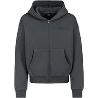 SUBLEVEL Kapuzensweatjacke Damen Sweatjacke mit Logoprint Hoodie mit Reißverschluss, Oversize Fit
