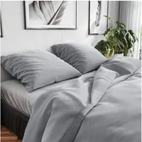 Wolkenfeld Bettwäsche Renforcé Bettwäsche Baumwolle - Natürlich weiches Schlafgefühl, Renforcé, 3 teilig, 135x200 cm, 155x220 & Übergrößen I inkl. Kissenbezüge 80x80 I uni