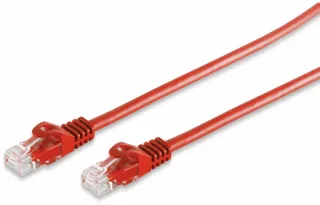 S-IMPULS RJ45 Patchkabel CAT 7 Rohkabel U/UTP, rot, 15 m