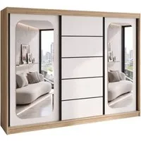A&J MöbelLand GmbH Schiebetürenschrank BELANO – Moderner Kleiderschrank mit Schiebetüren (Die perfekte Kombination aus modernem Design, hoher Funktionalität und großzügigem Stauraum für Kleidung, Bettwäsche und Accessoires, erhältlich in verschiedene